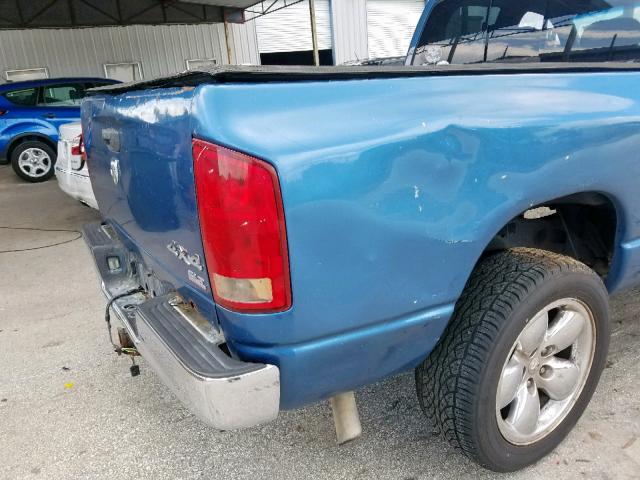 1D7HU18N15S300385 - 2005 DODGE RAM 1500 S BLUE photo 9