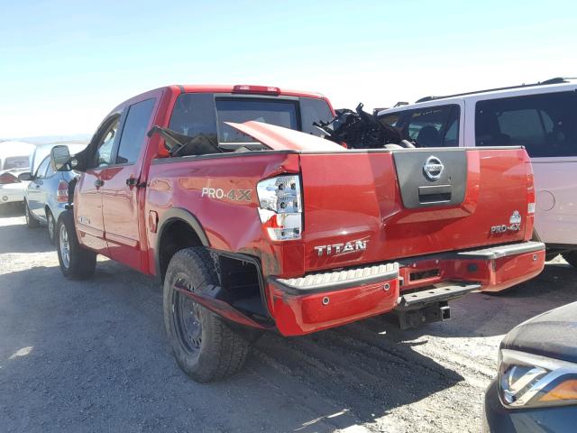 1N6AA0EC5BN316775 - 2011 NISSAN TITAN S RED photo 3