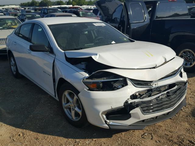 1G1ZB5ST5HF188151 - 2017 CHEVROLET MALIBU LS WHITE photo 1