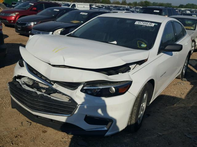 1G1ZB5ST5HF188151 - 2017 CHEVROLET MALIBU LS WHITE photo 2