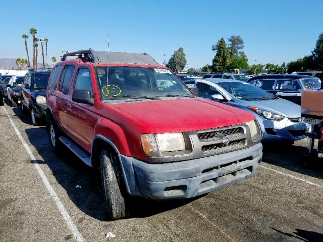 5N1ED28T6YC557876 - 2000 NISSAN XTERRA XE RED photo 1