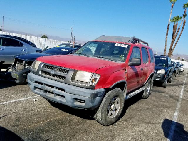 5N1ED28T6YC557876 - 2000 NISSAN XTERRA XE RED photo 2