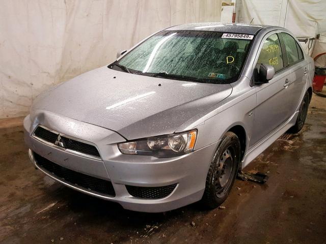 JA32U2FU5FU001163 - 2015 MITSUBISHI LANCER ES SILVER photo 2