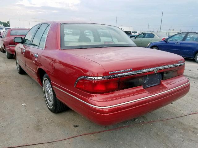 2MELM74W5VX648238 - 1997 MERCURY GRAND MARQ RED photo 3