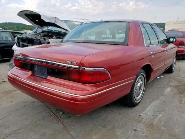 2MELM74W5VX648238 - 1997 MERCURY GRAND MARQ RED photo 4