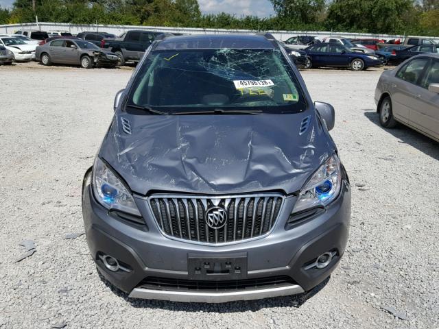 KL4CJBSB0FB147060 - 2015 BUICK ENCORE CON GRAY photo 9