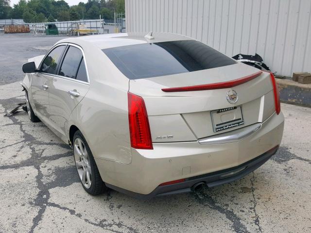 1G6AB5RA9E0152067 - 2014 CADILLAC ATS LUXURY BEIGE photo 3