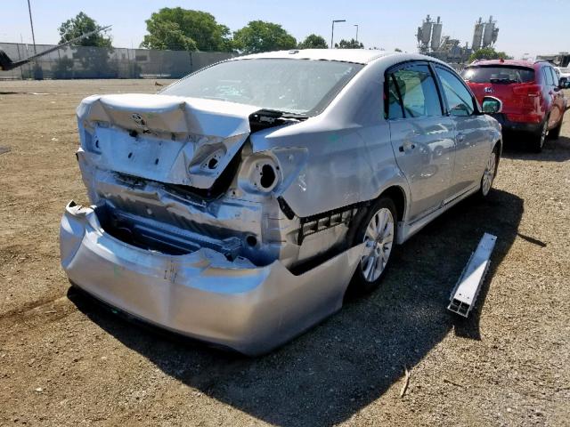 4T1BK3DB0CU448876 - 2012 TOYOTA AVALON BAS SILVER photo 4