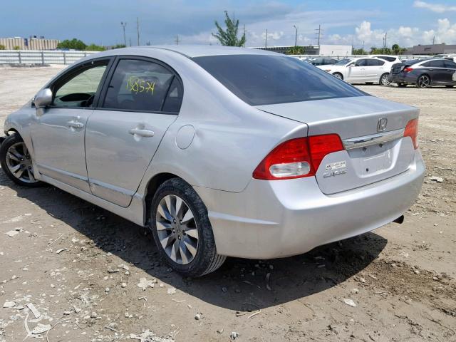 2HGFA1F97AH531410 - 2010 HONDA CIVIC EXL SILVER photo 3