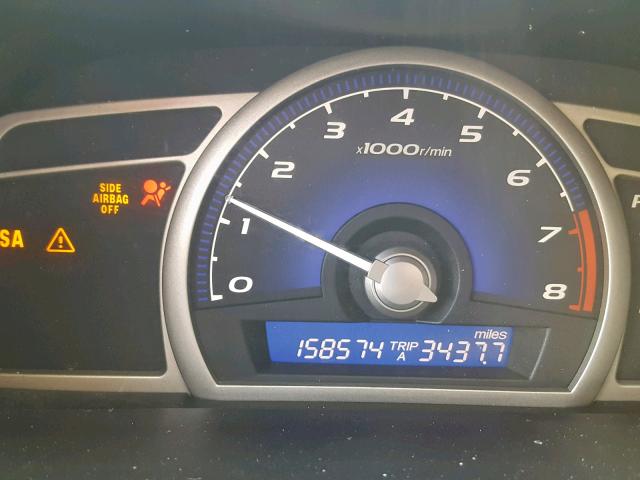 2HGFA1F97AH531410 - 2010 HONDA CIVIC EXL SILVER photo 8