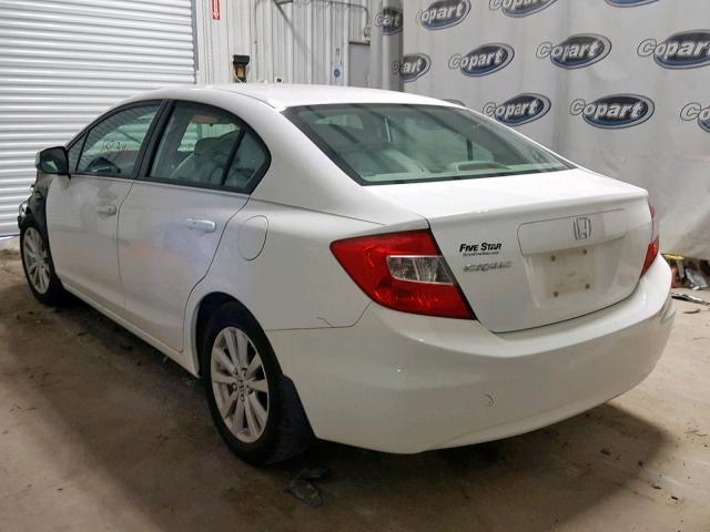 19XFB2F91CE023286 - 2012 HONDA CIVIC EXL 白色 照片 3