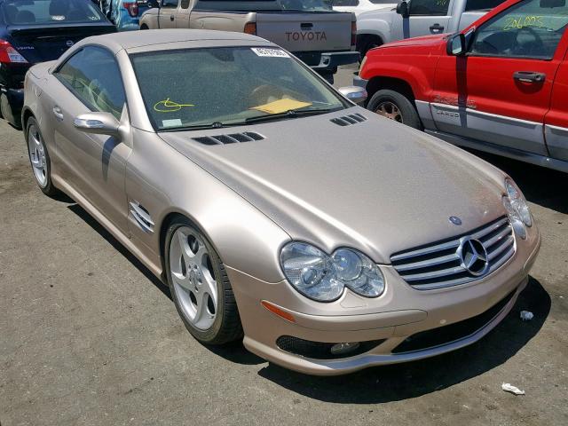 WDBSK76F05F094777 - 2005 MERCEDES-BENZ SL 600 BEIGE photo 1