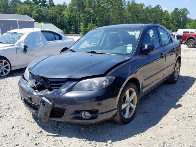 JM1BK324261520398 - 2006 MAZDA 3 S BLACK photo 2