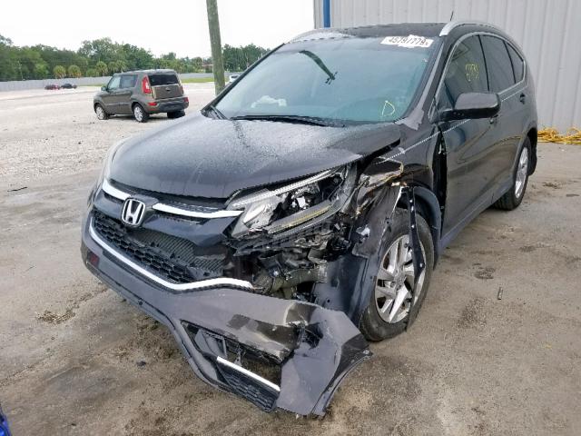 2HKRM3H76FH517121 - 2015 HONDA CR-V EXL BLACK photo 2