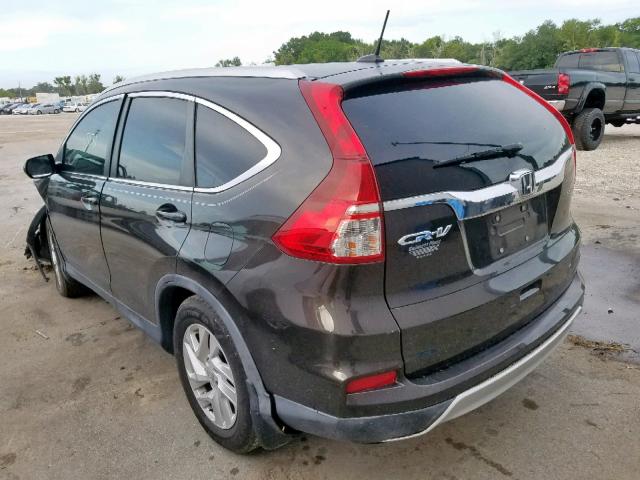 2HKRM3H76FH517121 - 2015 HONDA CR-V EXL BLACK photo 3