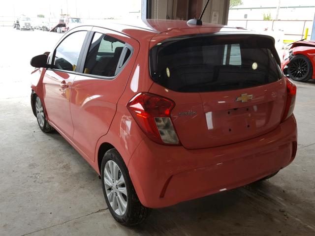 KL8CD6SA0JC450587 - 2018 CHEVROLET SPARK 1LT PINK photo 3