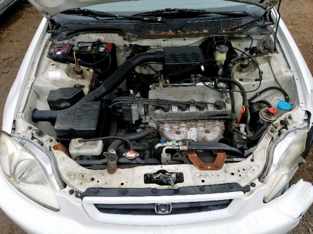 1HGEJ6220VL093968 - 1997 HONDA CIVIC DX WHITE photo 7