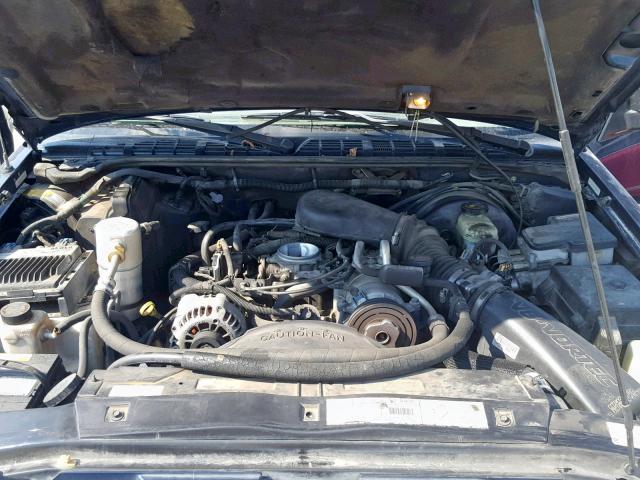 1GNCS13W1Y2227380 - 2000 CHEVROLET BLAZER BLUE photo 7