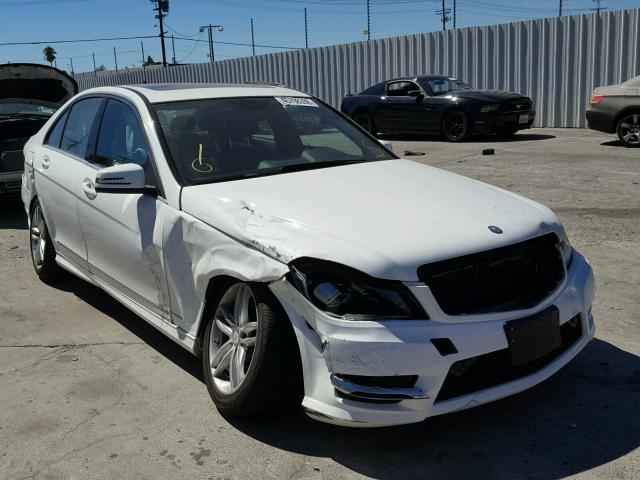 WDDGF4HB7EA901545 - 2014 MERCEDES-BENZ C 250 WHITE photo 9