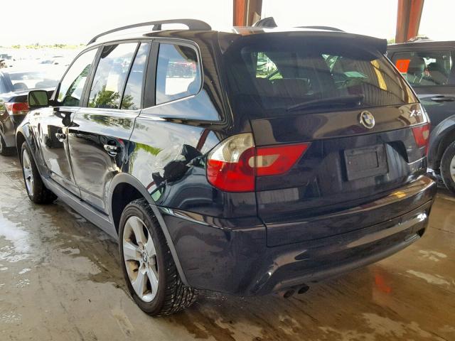 WBXPA93486WG83687 - 2006 BMW X3 3.0I BLACK photo 3