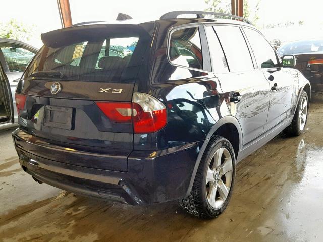 WBXPA93486WG83687 - 2006 BMW X3 3.0I BLACK photo 4