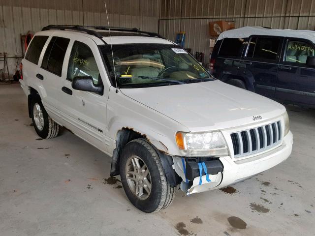 1J4GW48N94C212107 - 2004 JEEP GRAND CHER WHITE photo 1