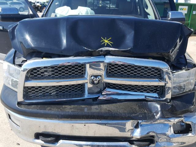 1C6RD7NTXCS186959 - 2012 DODGE RAM 1500 L BLACK photo 7