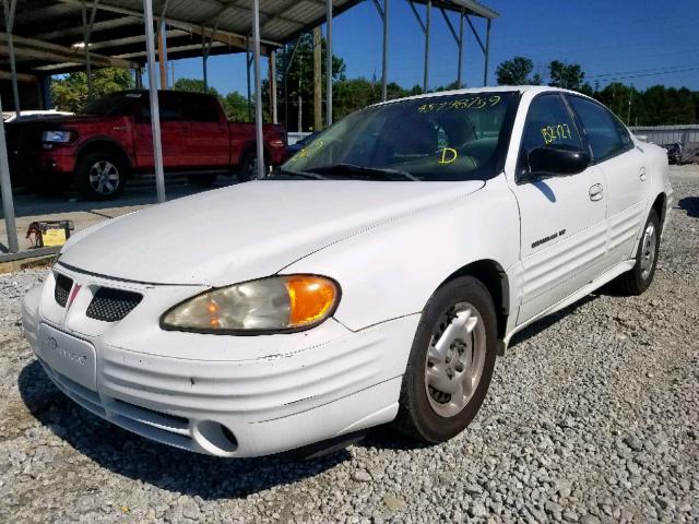 1G2NE52F22C218596 - 2002 PONTIAC GRAND AM S WHITE photo 2