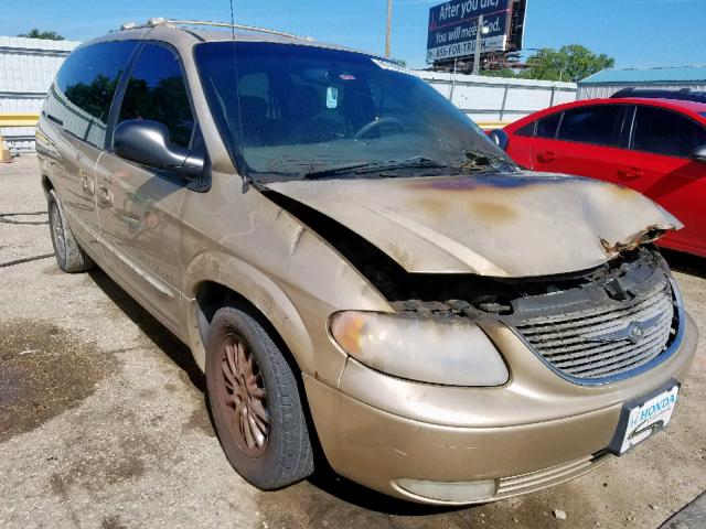 2C8GP64L01R199526 - 2001 CHRYSLER TOWN & COU GOLD photo 1