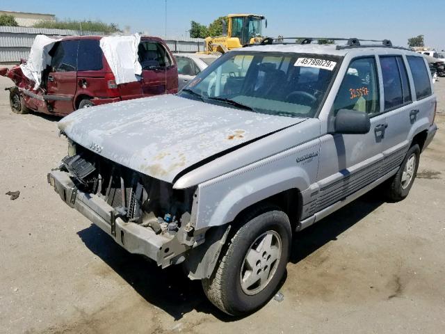 1J4GZ58Y0PC625819 - 1993 JEEP GRAND CHER GRAY photo 2