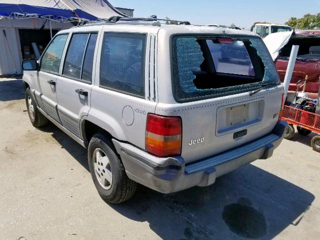 1J4GZ58Y0PC625819 - 1993 JEEP GRAND CHER GRAY photo 3