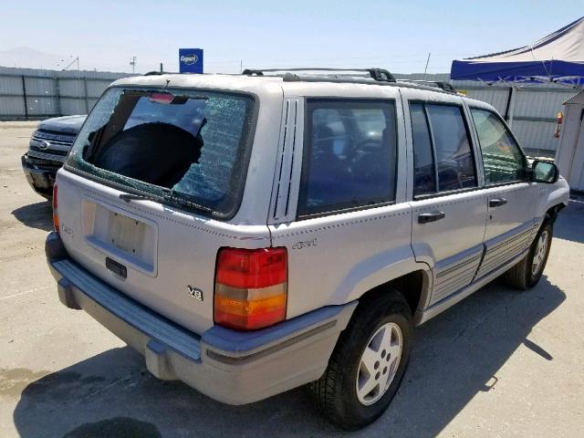 1J4GZ58Y0PC625819 - 1993 JEEP GRAND CHER GRAY photo 4