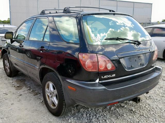 JT6HF10U5X0066328 - 1999 LEXUS RX 300 BLACK photo 3