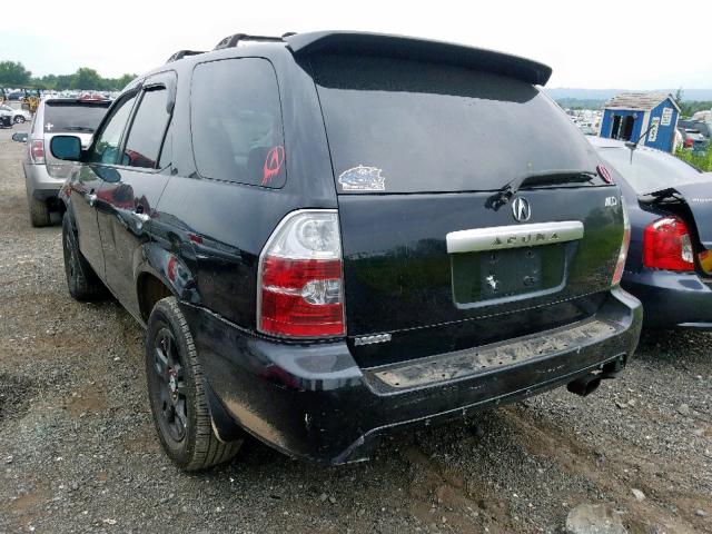 2HNYD18856H532074 - 2006 ACURA MDX TOURIN BLACK photo 3