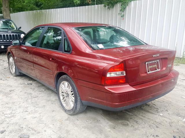 YV1TS92D731310943 - 2003 VOLVO S80 RED photo 3