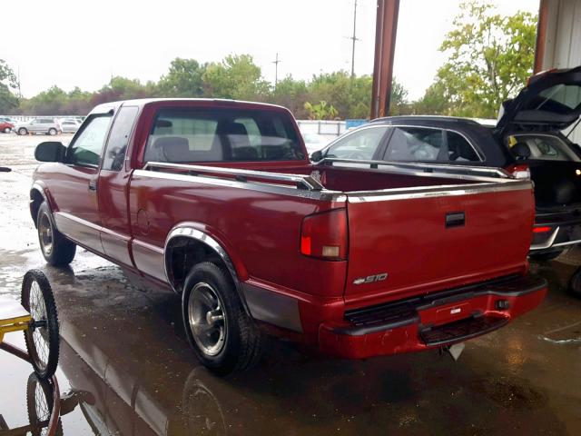 1GCCS19W828142959 - 2002 CHEVROLET S TRUCK S1 RED photo 3