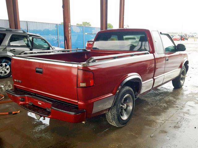 1GCCS19W828142959 - 2002 CHEVROLET S TRUCK S1 RED photo 4