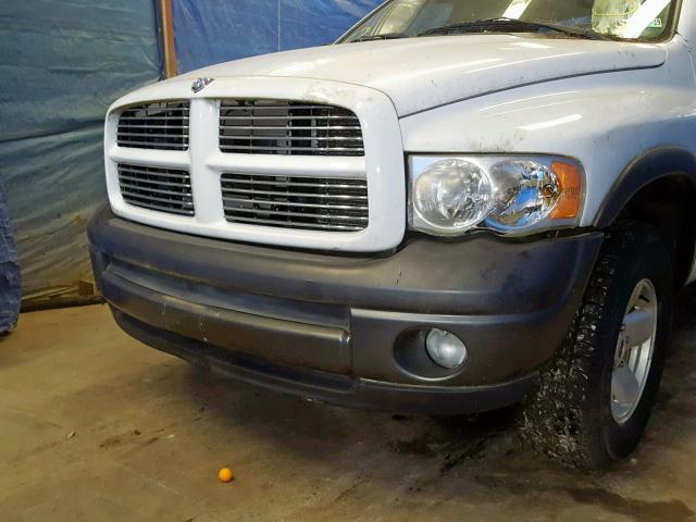 1D7HU18D43J679053 - 2003 DODGE RAM 1500 S WHITE photo 9