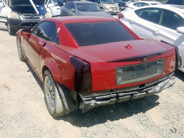 1G6YV34A155600855 - 2005 CADILLAC XLR BURGUNDY photo 3