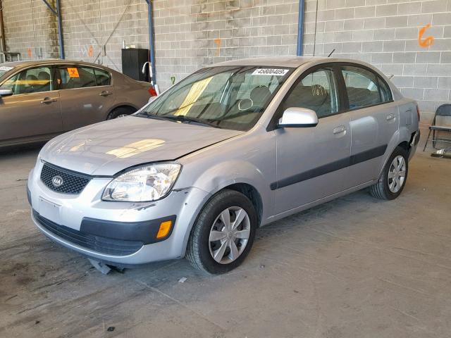 KNADE123366092689 - 2006 KIA RIO SILVER photo 2