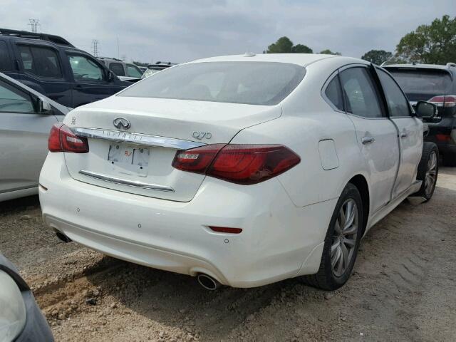 JN1BY1AP9FM541569 - 2015 INFINITI Q70 3.7 WHITE photo 4