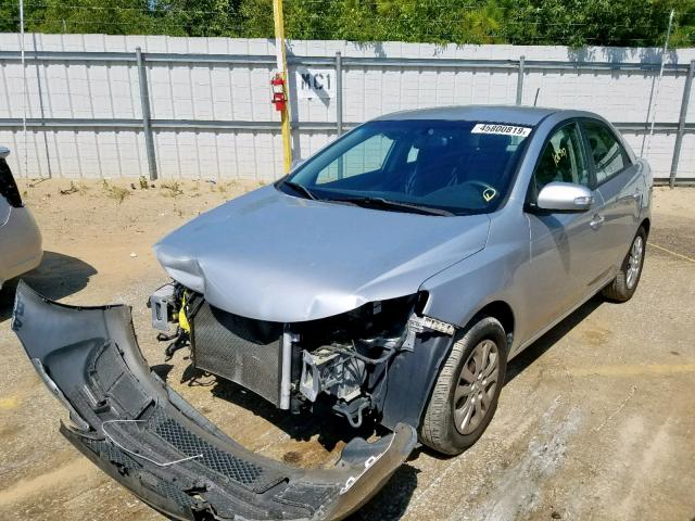 KNAFU4A23A5059311 - 2010 KIA FORTE EX SILVER photo 2