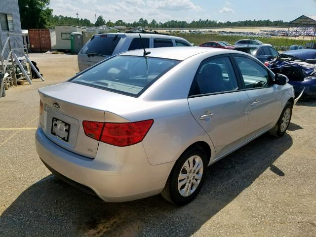 KNAFU4A23A5059311 - 2010 KIA FORTE EX SILVER photo 4