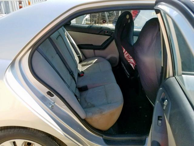 KNAFU4A23A5059311 - 2010 KIA FORTE EX SILVER photo 6