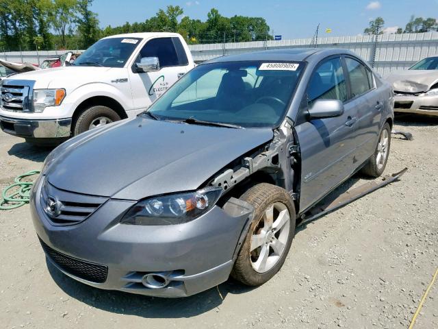 JM1BK323541163917 - 2004 MAZDA 3 S GRAY photo 2