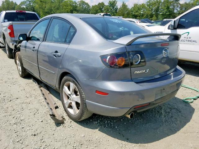 JM1BK323541163917 - 2004 MAZDA 3 S GRAY photo 3