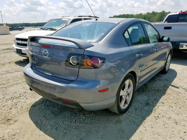 JM1BK323541163917 - 2004 MAZDA 3 S GRAY photo 4