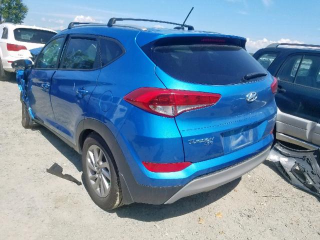 KM8J3CA23HU312312 - 2017 HYUNDAI TUCSON LIM BLUE photo 3