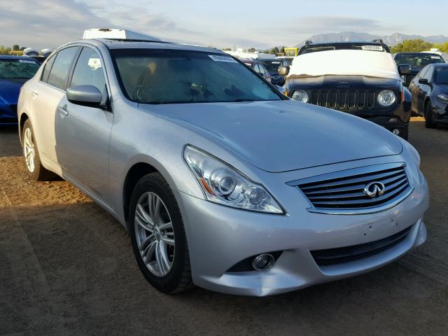 JN1CV6ARXDM757374 - 2013 INFINITI G37 SILVER photo 1