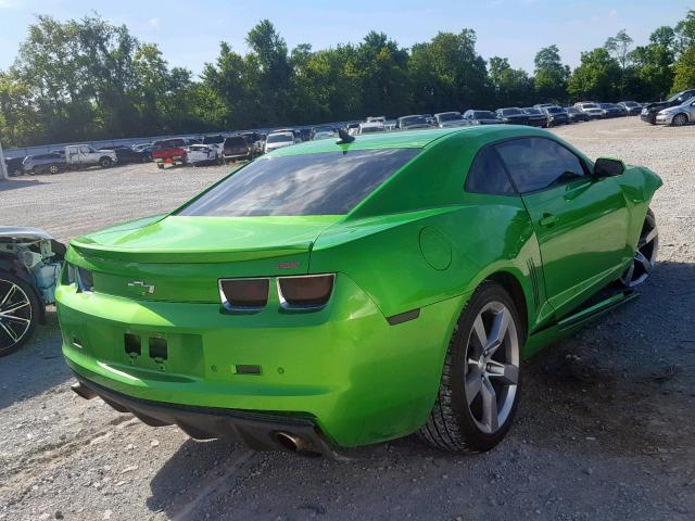 2G1FK1EJ0B9116361 - 2011 CHEVROLET CAMARO 2SS GREEN photo 4